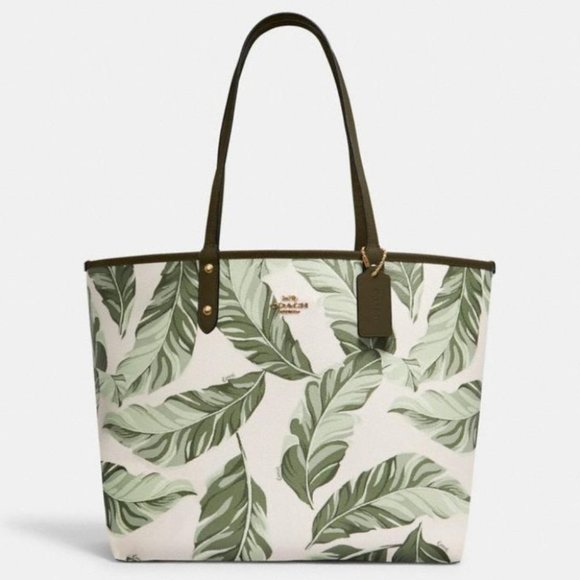 coach purse with palm tree